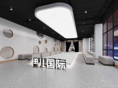 现代T台3D模型下载